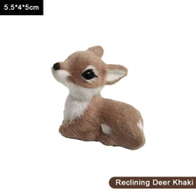 Load image into Gallery viewer, Simulation Deer Model Plush Toy Plush Deers Children Cognition Realistic Furry Imitation Animal Doll Home Christmas Decor Figurine Kids Gift
