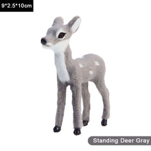 Load image into Gallery viewer, Simulation Deer Model Plush Toy Plush Deers Children Cognition Realistic Furry Imitation Animal Doll Home Christmas Decor Figurine Kids Gift
