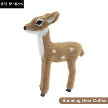 Load image into Gallery viewer, Simulation Deer Model Plush Toy Plush Deers Children Cognition Realistic Furry Imitation Animal Doll Home Christmas Decor Figurine Kids Gift
