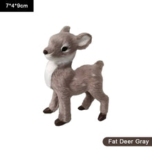 Load image into Gallery viewer, Simulation Deer Model Plush Toy Plush Deers Children Cognition Realistic Furry Imitation Animal Doll Home Christmas Decor Figurine Kids Gift
