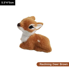 Load image into Gallery viewer, Simulation Deer Model Plush Toy Plush Deers Children Cognition Realistic Furry Imitation Animal Doll Home Christmas Decor Figurine Kids Gift
