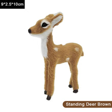 Load image into Gallery viewer, Simulation Deer Model Plush Toy Plush Deers Children Cognition Realistic Furry Imitation Animal Doll Home Christmas Decor Figurine Kids Gift
