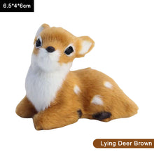 Load image into Gallery viewer, Simulation Deer Model Plush Toy Plush Deers Children Cognition Realistic Furry Imitation Animal Doll Home Christmas Decor Figurine Kids Gift
