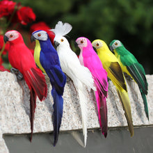 Load image into Gallery viewer, Cute Artificial Parrots Fake Foam Animal Simulation Feather Birds Models DIY Craft Wedding Home Garden Ornament Decoration
