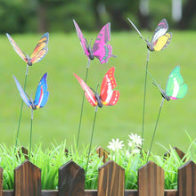 Load image into Gallery viewer, 12Pcs Simulated Butterfly Stakes Garden Waterproof Butterfly Ornaments for Indoor Outdoor Yard Patio Plant Pot Flower Bed Christmas Decoration

