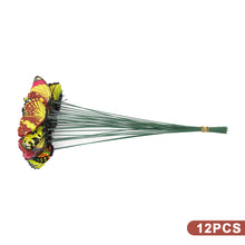 Load image into Gallery viewer, 12Pcs Simulated Butterfly Stakes Garden Waterproof Butterfly Ornaments for Indoor Outdoor Yard Patio Plant Pot Flower Bed Christmas Decoration
