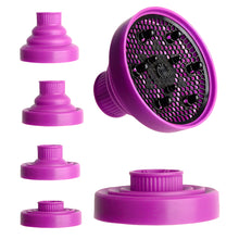 Load image into Gallery viewer, Silicone Hairdryer Diffuser Hair Styling Tool Accessories Adjustable Temperature Suitable Universal Hair Curl Diffuser Disk Hairdryer Curly Drying Blower
