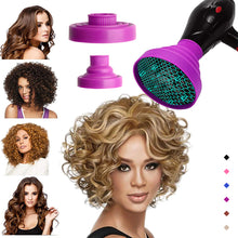 Load image into Gallery viewer, Silicone Hairdryer Diffuser Hair Styling Tool Accessories Adjustable Temperature Suitable Universal Hair Curl Diffuser Disk Hairdryer Curly Drying Blower
