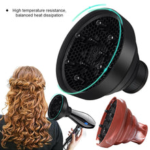 Load image into Gallery viewer, Silicone Hairdryer Diffuser Hair Styling Tool Accessories Adjustable Temperature Suitable Universal Hair Curl Diffuser Disk Hairdryer Curly Drying Blower
