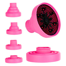 Load image into Gallery viewer, Silicone Hairdryer Diffuser Hair Styling Tool Accessories Adjustable Temperature Suitable Universal Hair Curl Diffuser Disk Hairdryer Curly Drying Blower
