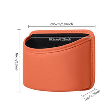 Load image into Gallery viewer, Universal Car Seat Back Trash Can with Cup Holder Multi-Purpose Storage Box &amp; Drink Holder for Door Seat Interior Organizer
