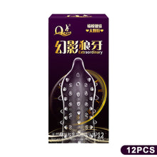 Load image into Gallery viewer, 10/12PCS Big Dots Condoms for Men Delay Ejaculation G Spot Dotted Ribbed Penis Sleeve Natural Latex Condom Sex Toys Preservatif
