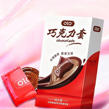 Load image into Gallery viewer, 10pcs Chocolate Flavor Super Dotted Condom Adult Sex Toys Stimulation Sleeves for Penis Male Contraception Condoms Erotic Product
