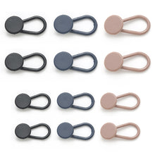 Load image into Gallery viewer, 6/12Pcs Adjustable Pants Button No-Sew Waist Expanding Buckle Retractable Button In Khaki/Blue/Black
