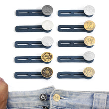 Load image into Gallery viewer, 5Pcs Adjustable Button Pants Jeans Extender Waistband Expander Retractable Button Trouser Buckles No Sewing
