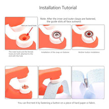 Load image into Gallery viewer, Snap Button Kit With Hand Pressure Plier Storage Box 50Pcs Metal Snap For Sewing Concealed Buckle DIY Crafts
