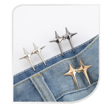 Load image into Gallery viewer, Star Shaped Waist Buckle Adjustable Waist Button Retractable Jean Pant Button No Sewing Waist Tightener Decorative Buttons
