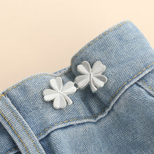 Load image into Gallery viewer, Four Leaf Clover Shaped Waist Buckle Adjustable Snap Button Retractable Jean Pant Pin No Sewing Waist Tightener Decorative Buttons
