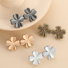 Load image into Gallery viewer, Four Leaf Clover Shaped Waist Buckle Adjustable Snap Button Retractable Jean Pant Pin No Sewing Waist Tightener Decorative Buttons
