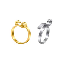 Load image into Gallery viewer, 2Pcs Adjustable Knitting Crochet Loop Ring Thread Wrapped Ring Knitted Yarn Ring Sewing Tools Accessories
