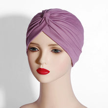 Load image into Gallery viewer, Stretchy Knot Twist Women Headscarf Bonnet multipurpose Shower Cap Yoga Cap For Hair Care
