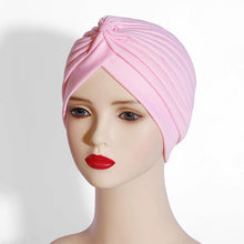 Load image into Gallery viewer, Stretchy Knot Twist Women Headscarf Bonnet multipurpose Shower Cap Yoga Cap For Hair Care
