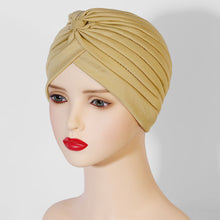 Load image into Gallery viewer, Stretchy Knot Twist Women Headscarf Bonnet multipurpose Shower Cap Yoga Cap For Hair Care

