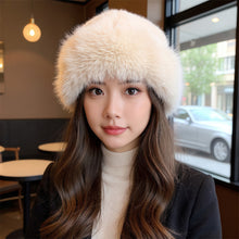 Load image into Gallery viewer, Fluffy Fur Bucket Hat Warm Winter Hat Thicken Fisherman Hat Panama Cap Chrismas Gifts
