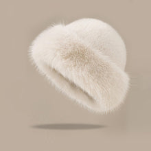 Load image into Gallery viewer, Fluffy Fur Bucket Hat Warm Winter Hat Thicken Fisherman Hat Panama Cap Chrismas Gifts
