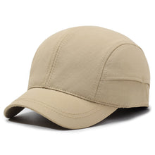 Load image into Gallery viewer, Retro Short-brimmed Solid Color Baseball Cap Outdoor Sports Hat Quick Dry Hat Adjustable Buckle
