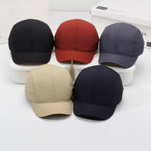 Load image into Gallery viewer, Retro Short-brimmed Solid Color Baseball Cap Outdoor Sports Hat Quick Dry Hat Adjustable Buckle
