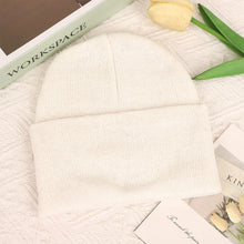 Load image into Gallery viewer, Autumn Winter Retro Solid Color Knitted Hat Bob Hat Soft Warm Knitted Cap Men Women Winter Wind Protection Warm Hat

