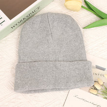 Load image into Gallery viewer, Autumn Winter Retro Solid Color Knitted Hat Bob Hat Soft Warm Knitted Cap Men Women Winter Wind Protection Warm Hat
