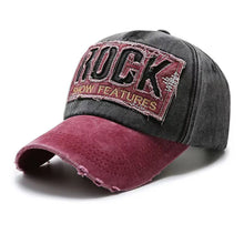 Load image into Gallery viewer, Korean Version Pure Cotton Embroidered Retro Color Blocking Baseball Cap Fashion Shabby Denim Hat Men Women
