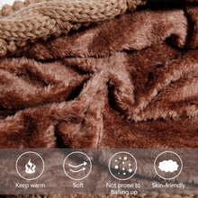 Load image into Gallery viewer, Women's Winter Hat Scarf Fleece Thicken Warm Knitted Hat Ear Protecting Knitted Cap Balaclava Beanie For Women
