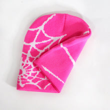 Load image into Gallery viewer, Y2K Knitted Hat Spider Web Jacquard Hat Outdoor Sports Fashion Hat Warm Hat Skullies Hat For Men Women
