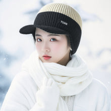 Load image into Gallery viewer, Men Outdoor Activities Warm Hat Baseball Cap Ear Protecting Warm Knitted Cap Multicolored Woolen Cap
