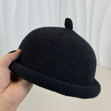 Load image into Gallery viewer, Autumn Winter Rolled-up Japanese Style Casual Hats Warm Domed Woolen Cap Knitted Melon Skin Hat Bucket Hat
