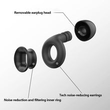 Load image into Gallery viewer, 2Pcs Motorcycle Sound Insulation Earplugs with Earcap Free Anti-noise Mute Earplugs Motorcycle Noise Reduction Earplugs Sleep Earplugs
