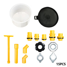 Load image into Gallery viewer, 15Pcs/Set Car Leakproof Coolant Funnel Fit Spill Proof Coolant Filling Kit Universal for Vehicles Plastic Filling Funnel Spout Pour Oil Tool
