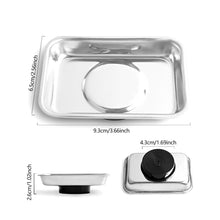 Load image into Gallery viewer, Magnetic Metal Car Repair Tray Screw Ganizer Tool Holder Storage Box Toolbox Container Durable Quality Parts Keeper Workbench Accessory

