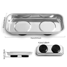 Load image into Gallery viewer, Magnetic Metal Car Repair Tray Screw Ganizer Tool Holder Storage Box Toolbox Container Durable Quality Parts Keeper Workbench Accessory
