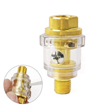 Load image into Gallery viewer, 1/4"NPT Automatic Lubrication Mini In-Line Oiler Lubricator for Pneumatic Tool Air Compressor Pipe Repair Air Tool

