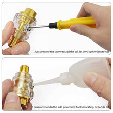 Load image into Gallery viewer, 1/4"NPT Automatic Lubrication Mini In-Line Oiler Lubricator for Pneumatic Tool Air Compressor Pipe Repair Air Tool
