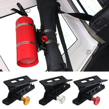 Load image into Gallery viewer, Car Extinguisher Mount Bracket Adjustable Holder with Clamps Fit Aluminium for Jeep Wrangler Sport/ JK/ Sahara Car Accessories
