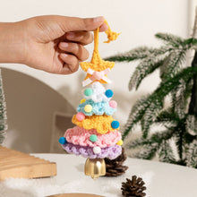 Load image into Gallery viewer, Knitted Christmas Tree with Jingle Bell Christmas Bell Hanging Decoration Wool Crochet Christmas Tree Hanging Pendant for Christmas Party
