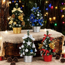 Load image into Gallery viewer, Mini 20/30/40cm Artificial Christmas Tree Table Ornament With Balls New Year Gift Christmas Decoration For Home
