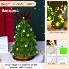 Load image into Gallery viewer, 18/20cm DIY Twist Stick Christmas Tree Mini DIY Tree Kit Twisted Xmas Tree Ornaments Table Top Figurine for Home Party Wedding Decor

