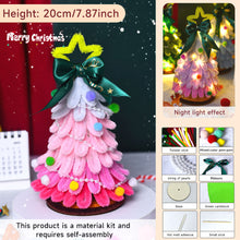 Load image into Gallery viewer, 18/20cm DIY Twist Stick Christmas Tree Mini DIY Tree Kit Twisted Xmas Tree Ornaments Table Top Figurine for Home Party Wedding Decor
