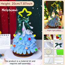 Load image into Gallery viewer, 18/20cm DIY Twist Stick Christmas Tree Mini DIY Tree Kit Twisted Xmas Tree Ornaments Table Top Figurine for Home Party Wedding Decor
